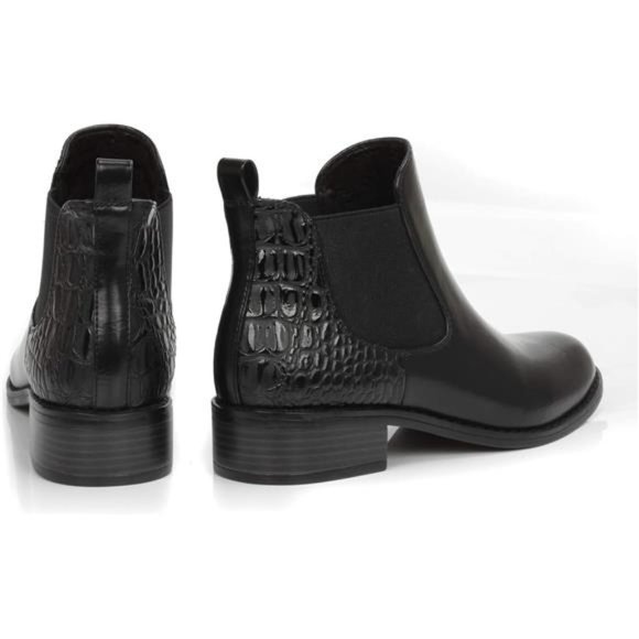 DUNION Women's Blanche Comfortable Zipper/Dual-side Stretch Casual Chunky Heel - Picture 6 of 8